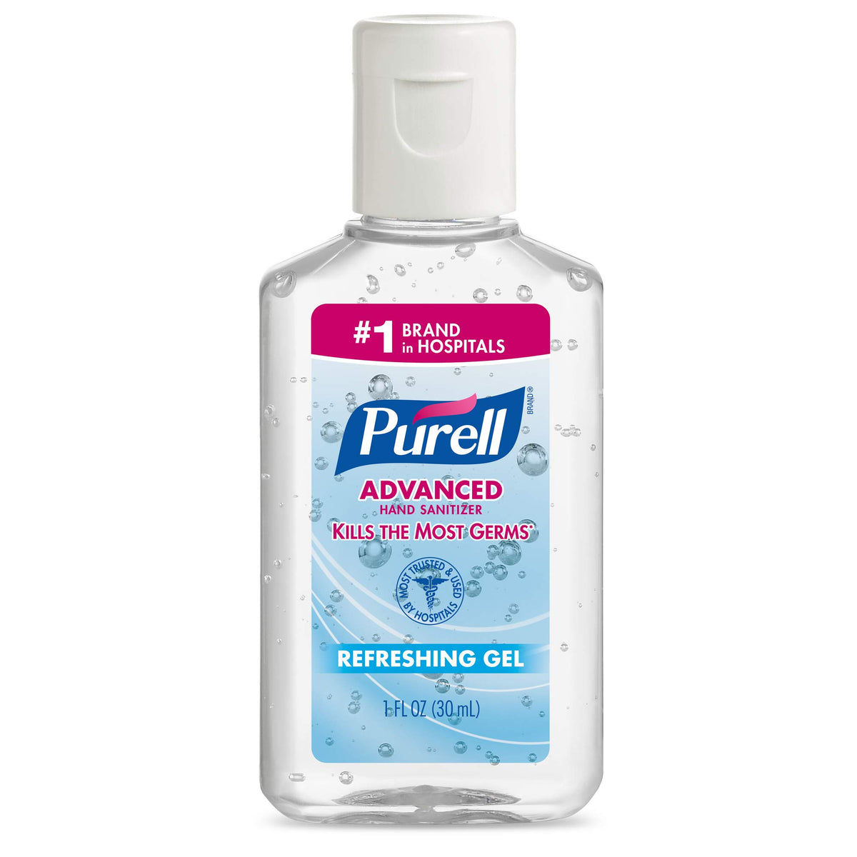 Purell Advanced hand sanitizer refreshing gel bottle pour for quick cleansing