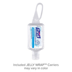 Close-up of Purell flip-cap bottle highlighting gentle formula