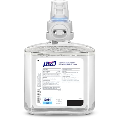 PURELL refill closeup showing fragrance-free foam texture for gentle sanitizing
