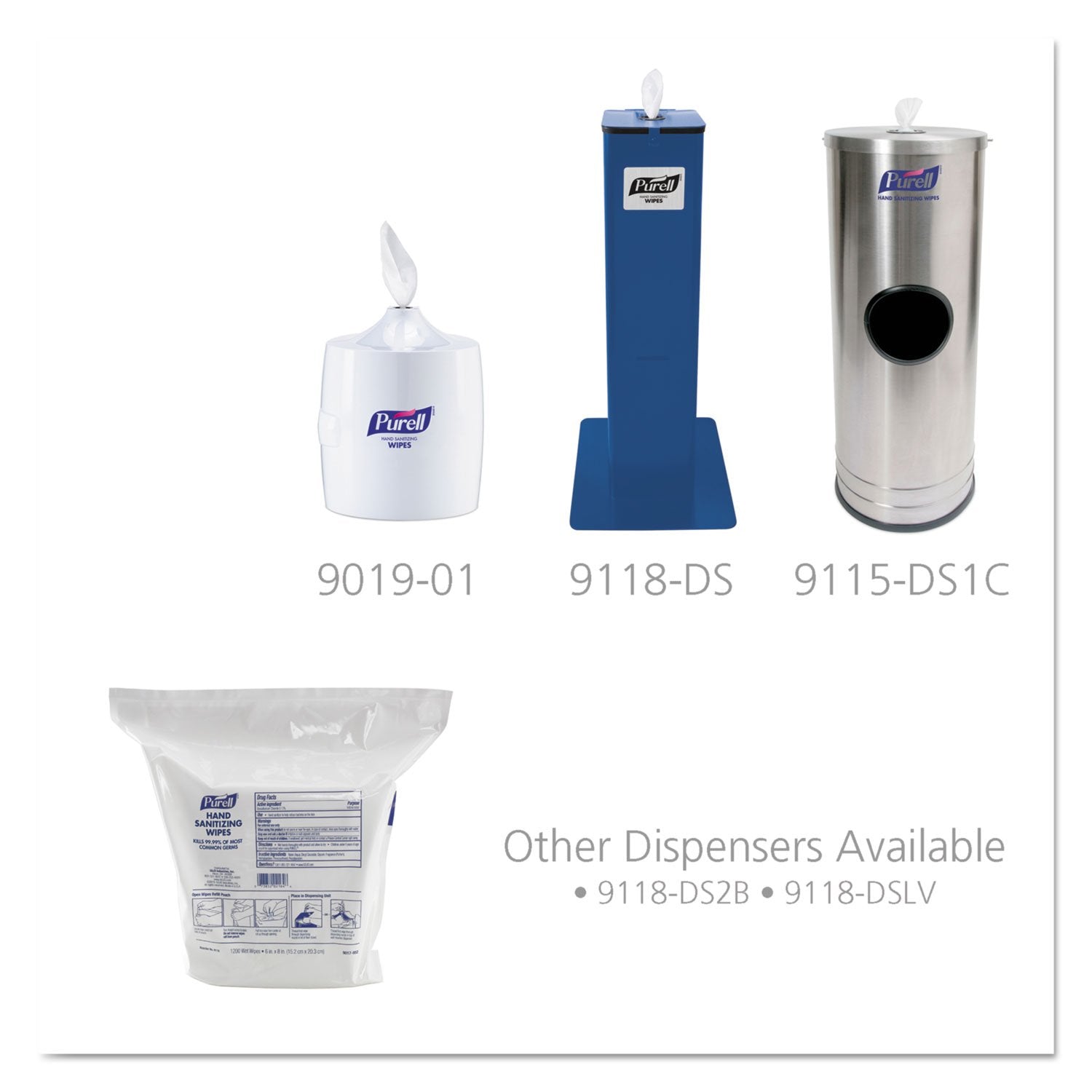 Purell brand label on packaging highlights trusted sanitizing performance.