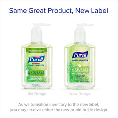  Twelve-bottle case-pack of Purell Advanced Hand Sanitizer Naturals