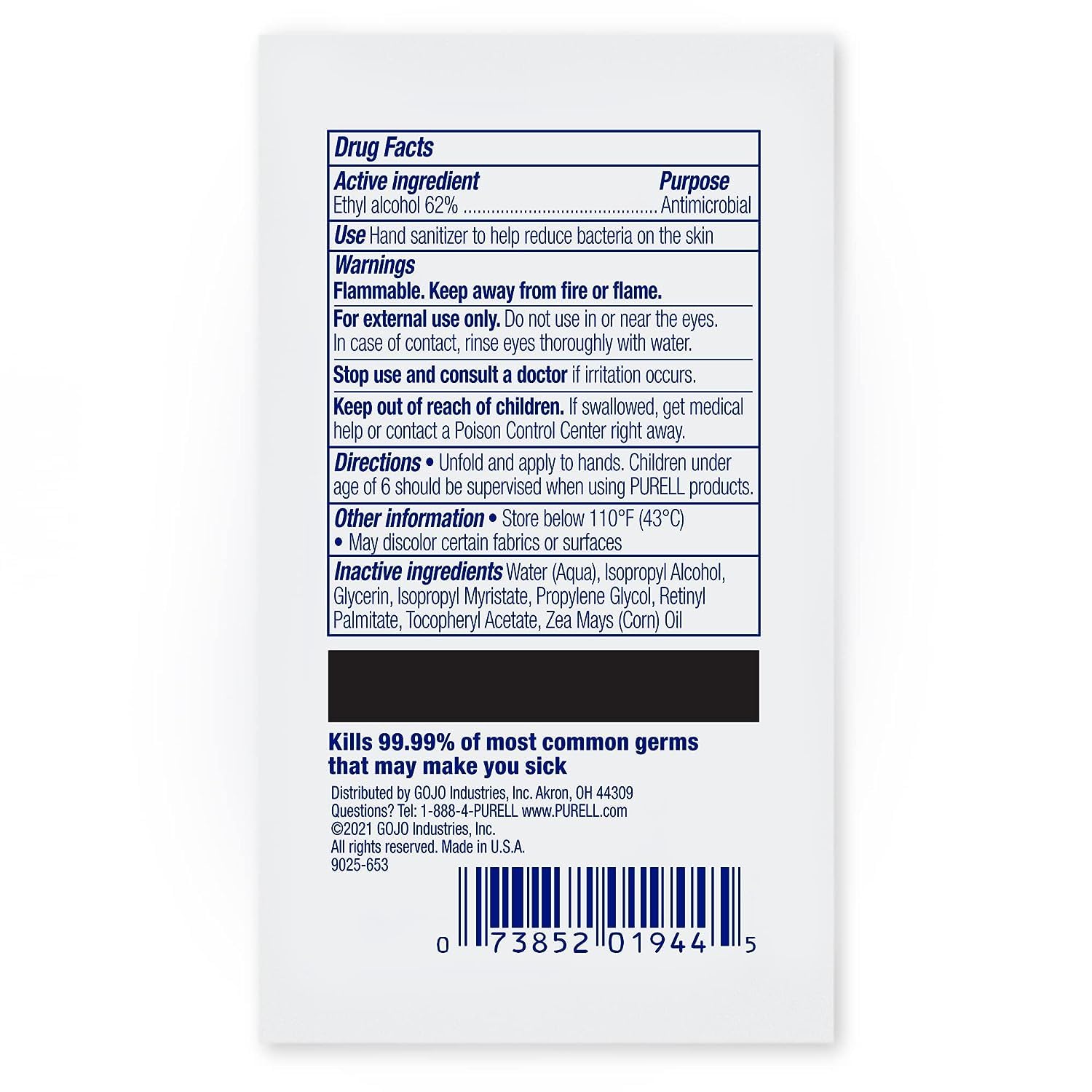 Purell Cottony Soft Wipes dermatologist-tested and skin-friendly.