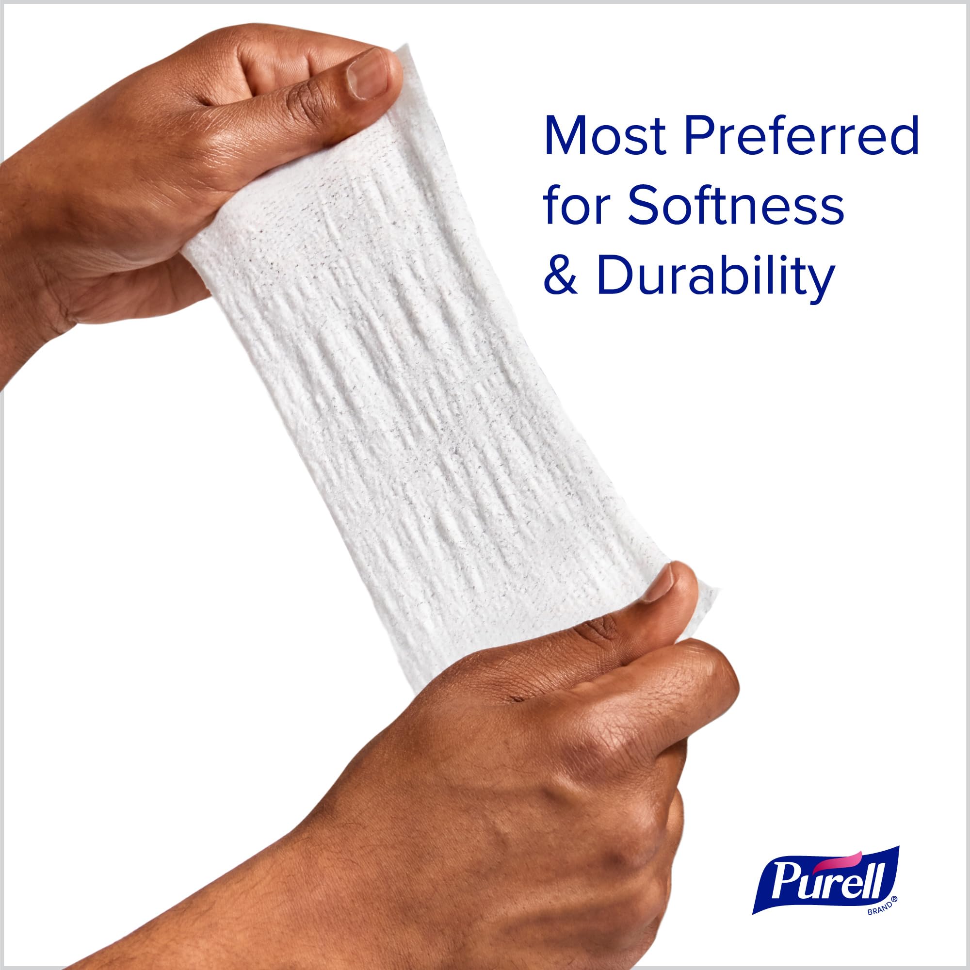 Purell Cottony Soft Wipes gentle on skin with moisturizers.