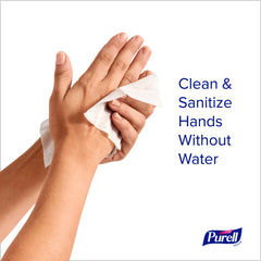 Purell Cottony Soft Wipes with thick texture for deep cleaning.