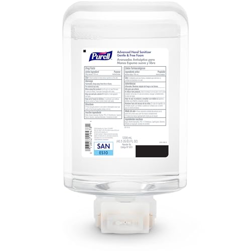 Purell ES10 dispenser image, touchless hand hygiene in action.