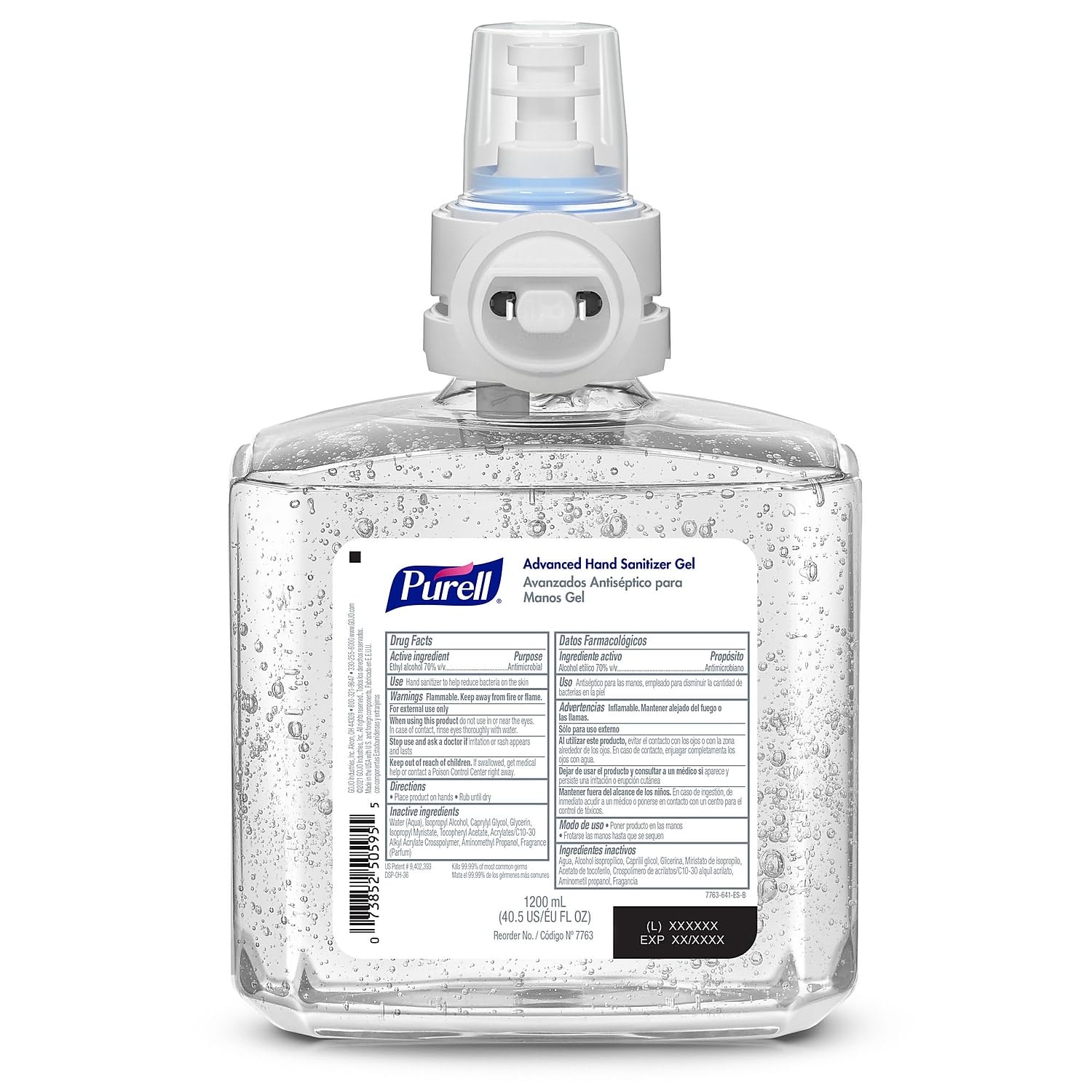 Purell ES8 automatic hand sanitizer dispenser front view.