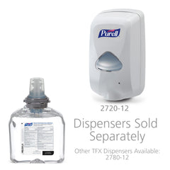Purell green-certified foam refill bottle facilitates easy restocking and maintenance.