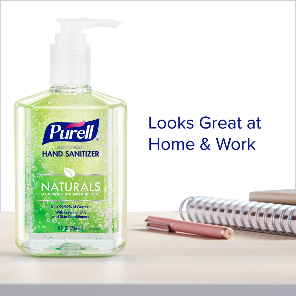Family-friendly Purell Naturals being used to sanitize hands