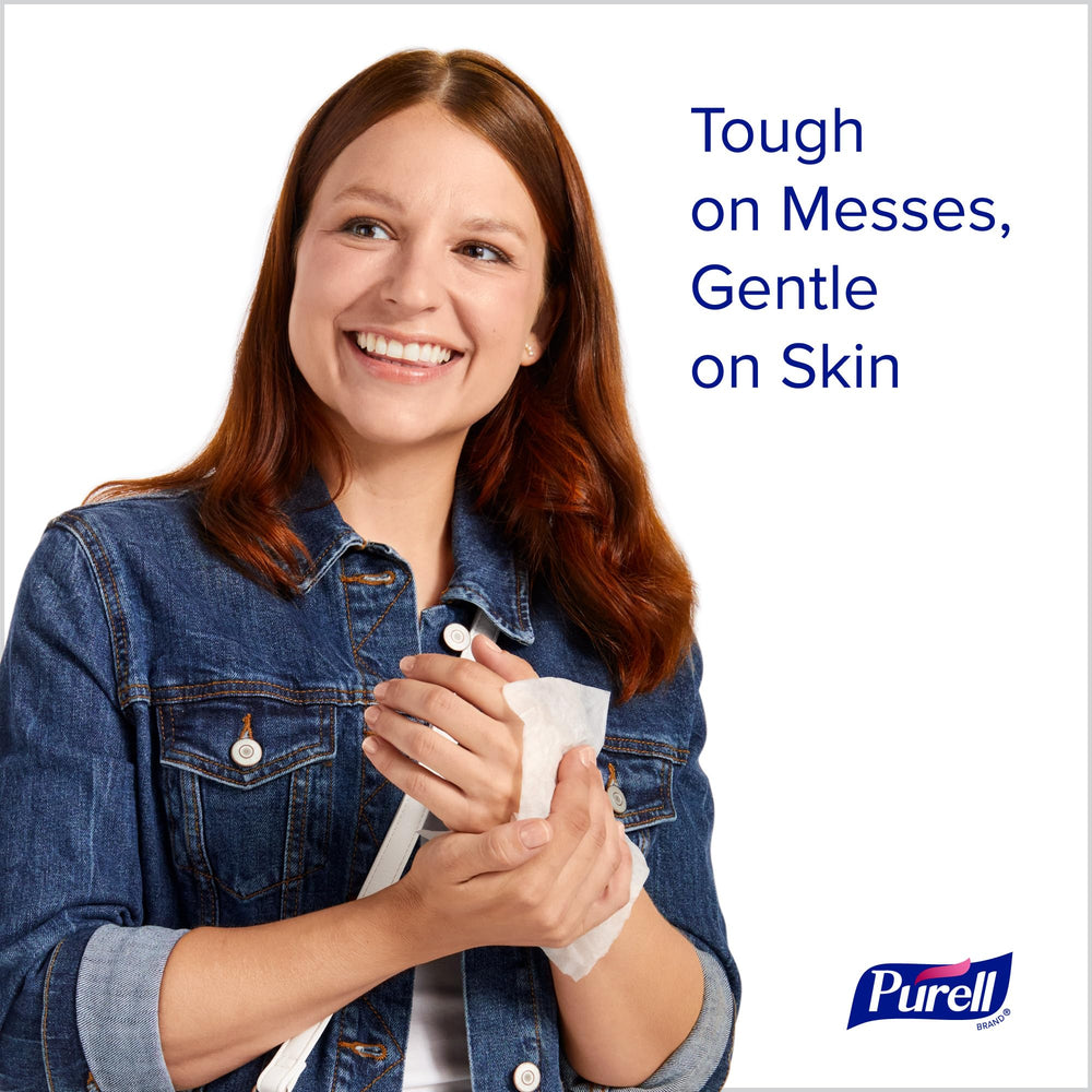 Purell fragrance-free wipes offering gentle cleansing for sensitive skin