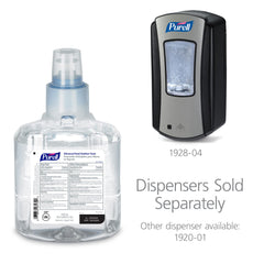 Purell LTX-12 dispenser with foam refill for touch-free sanitizing