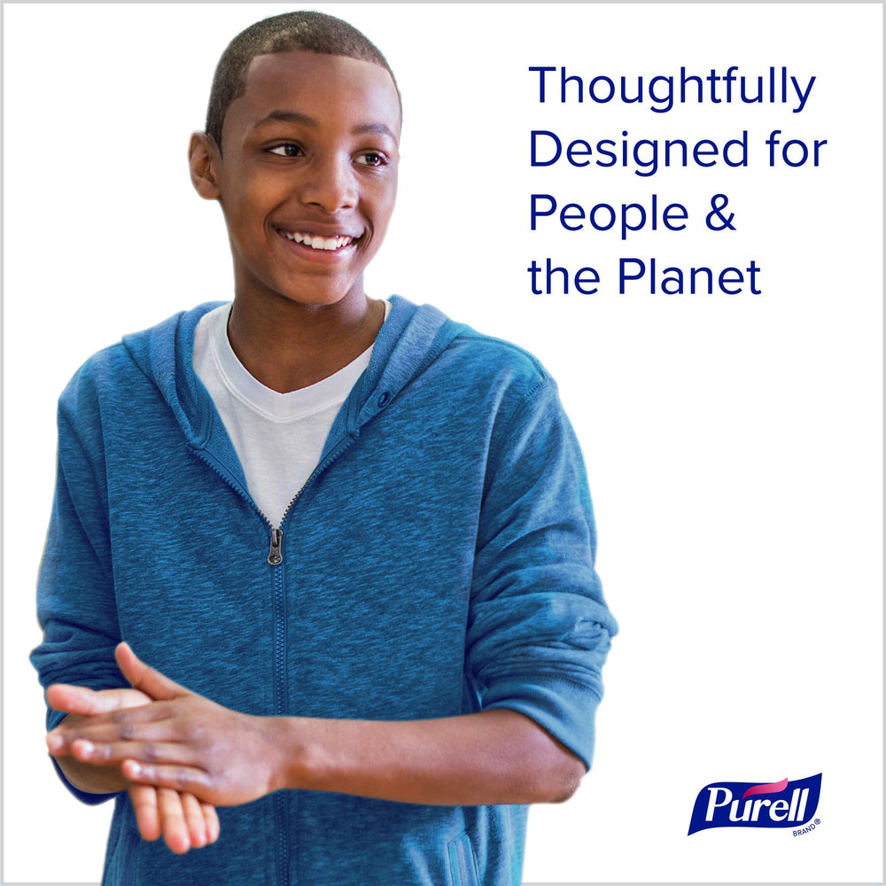 EcoLogo certification shown on Purell Naturals bottle