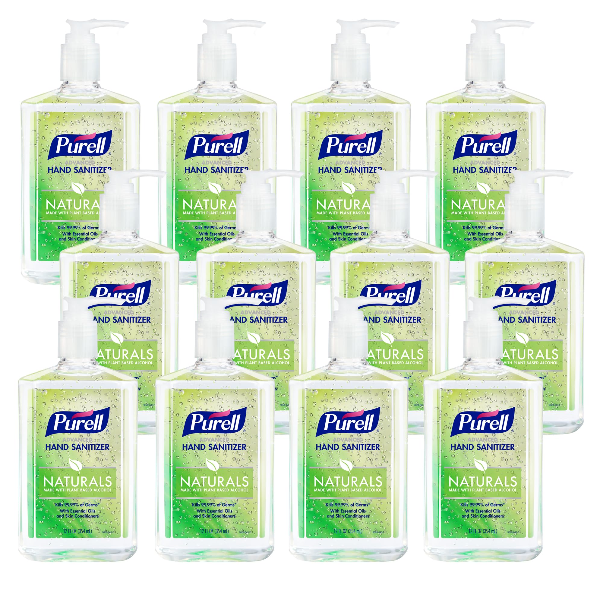 Purell NATURALS Advanced 12 oz pump bottle for quick sanitizing