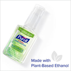 Purse-ready 2oz bottle of Purell Naturals for fast sanitizing on the move
