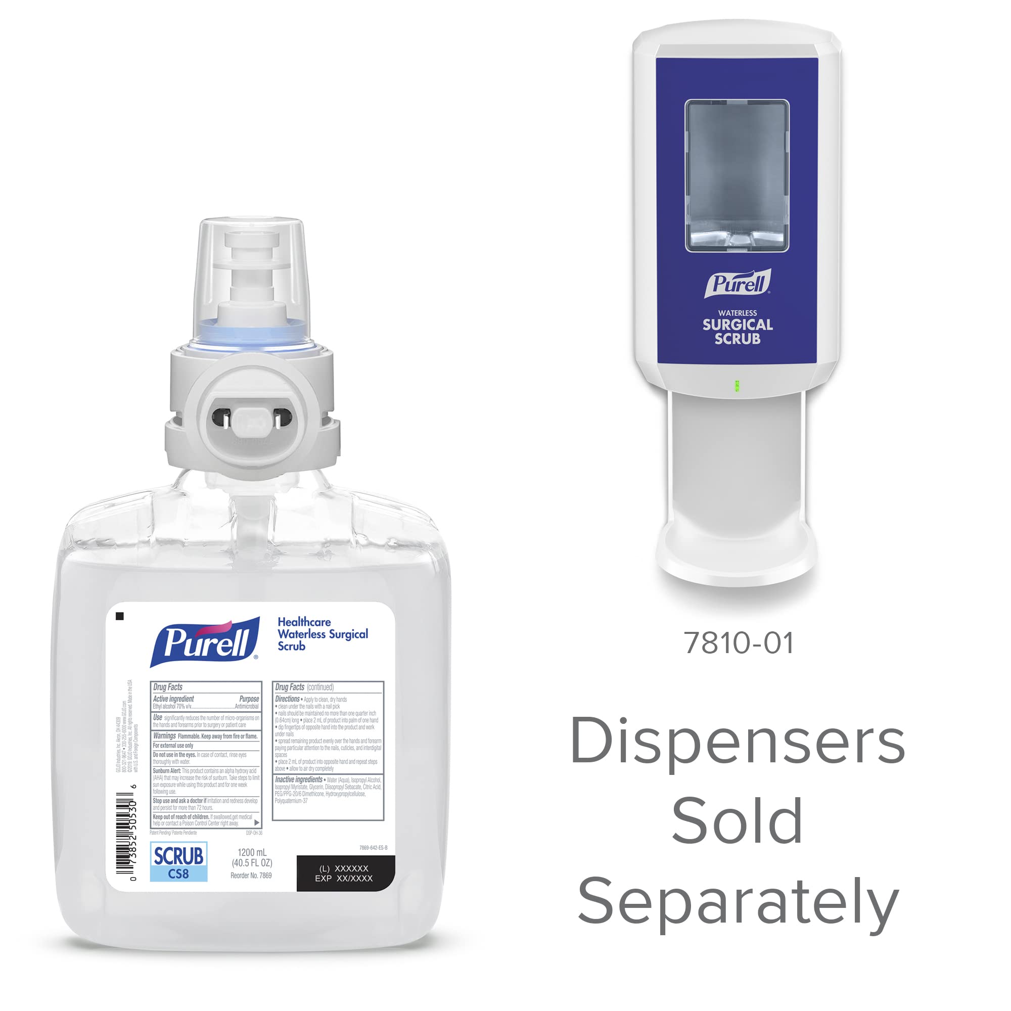 Two sealed 1200 ml refills with a case designed to minimize contamination risk.