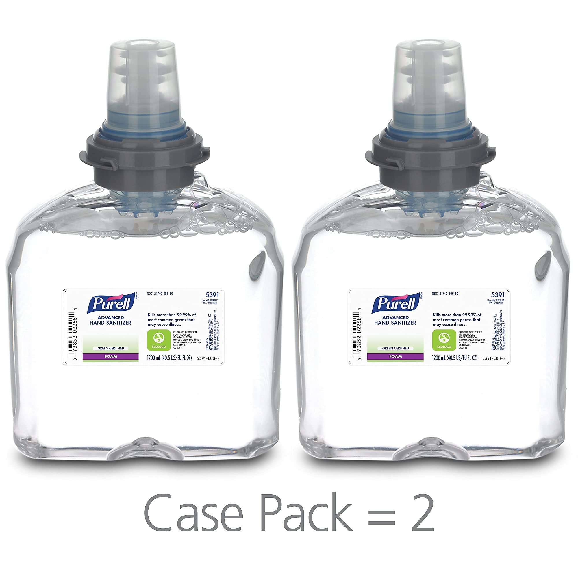 Purell refill package showing two count cartons for quick restock