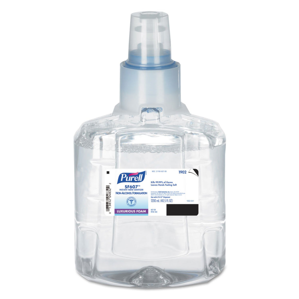 Purell SF607 refill 1200 ml bottle, fragrance-free, ideal for high-traffic spaces