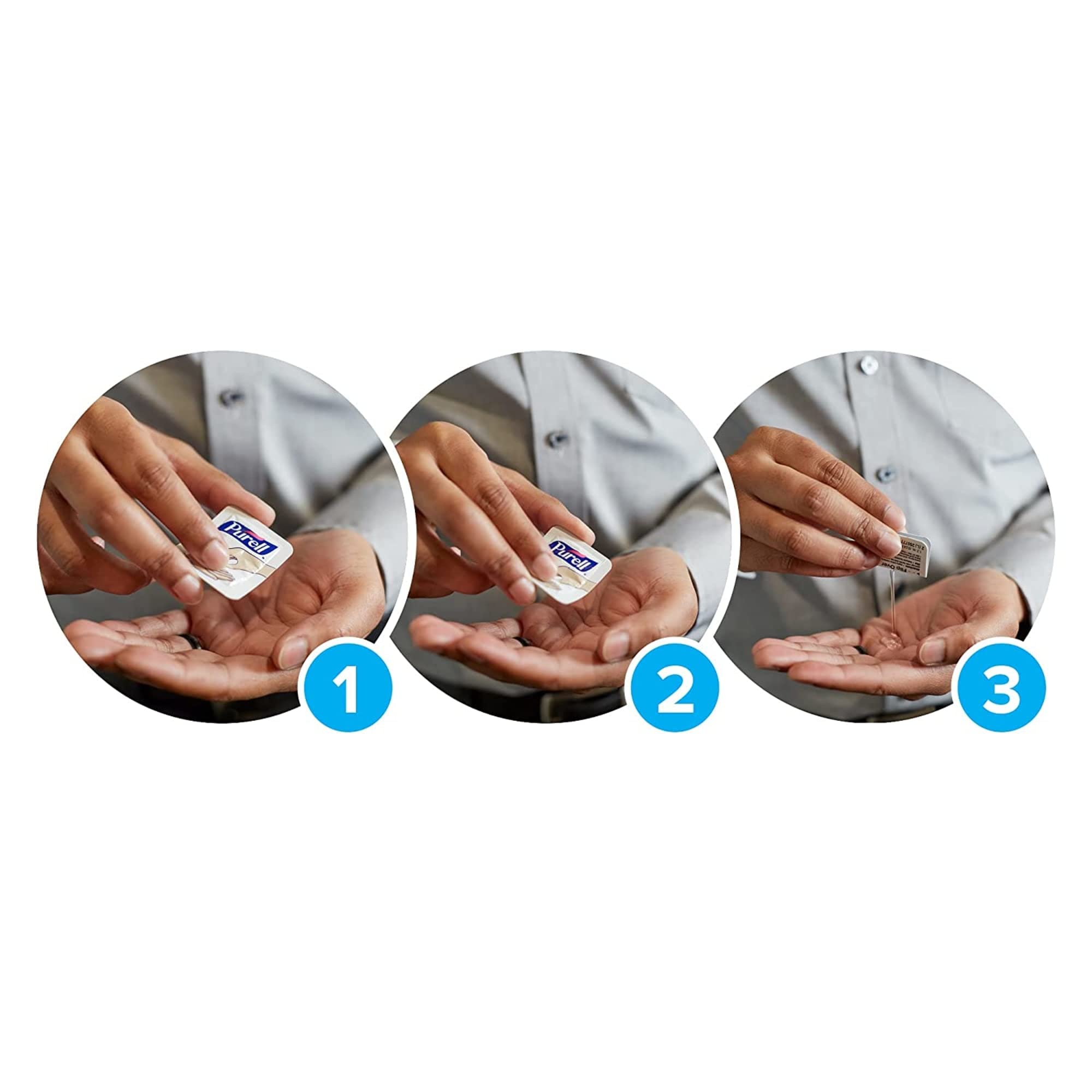 Purell SINGLES fragrance-free packaging shown for sensitive skin