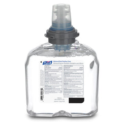 PURELL TFX Dove Grey touch-free dispenser close-up emphasizes hygienic operation