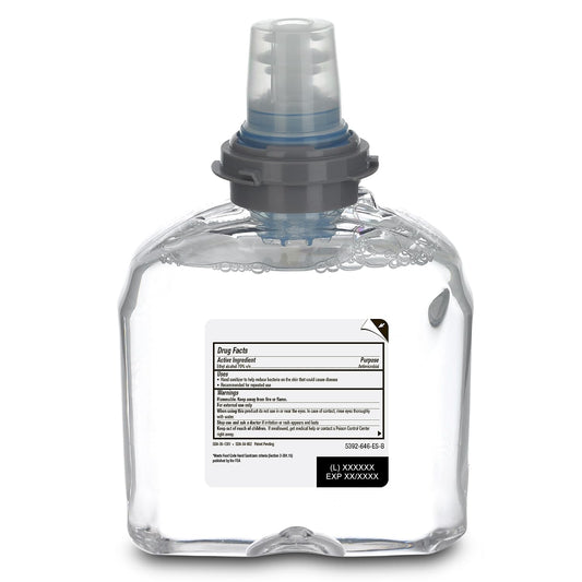 Purell TFX compatible refill for touch-free dispensing in workplaces