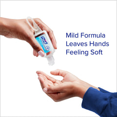 Purell 1 oz travel flip-cap bottle ready for purse or gym bag.