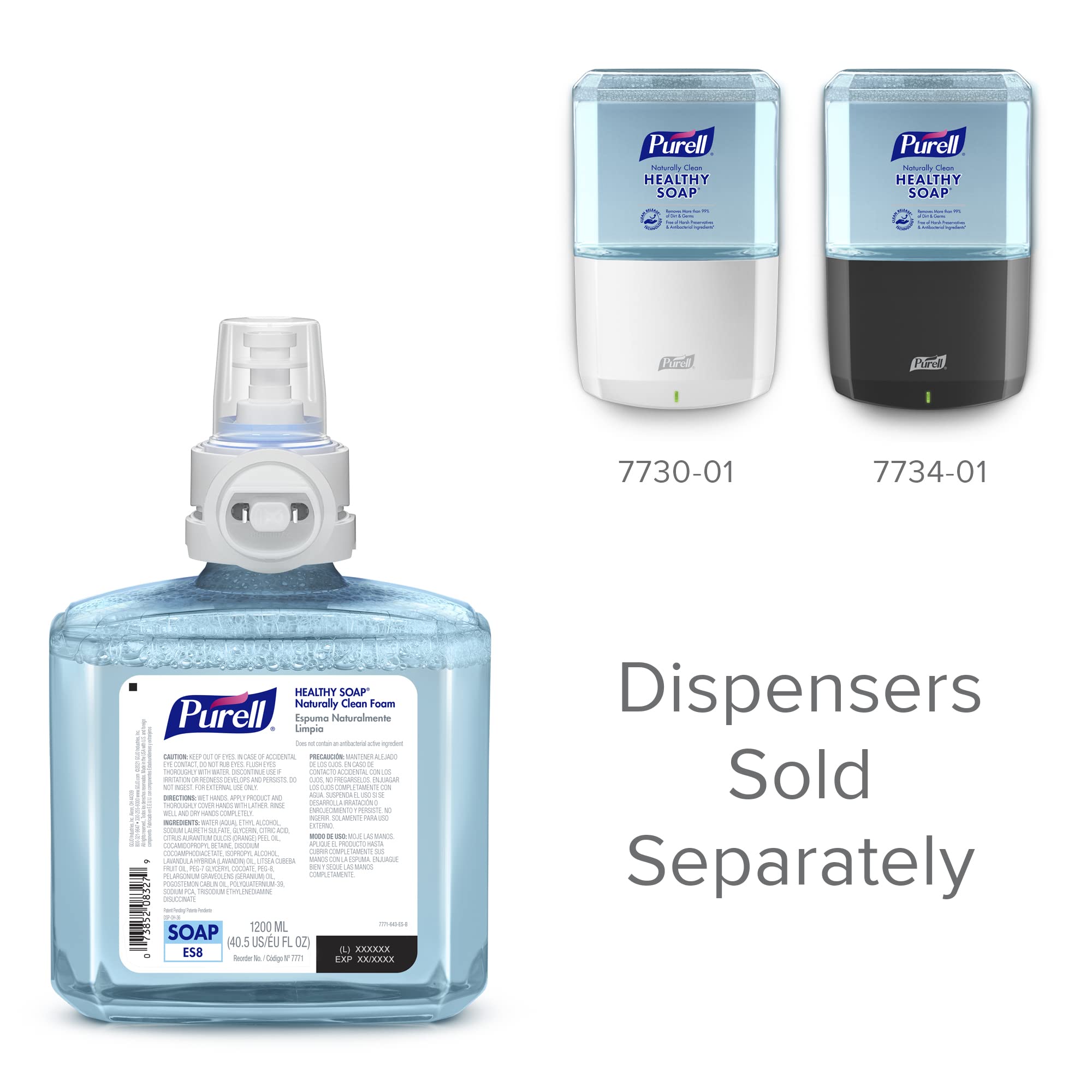 Purell CRT healthy soap refill bottle ES8 pack in dispenser context