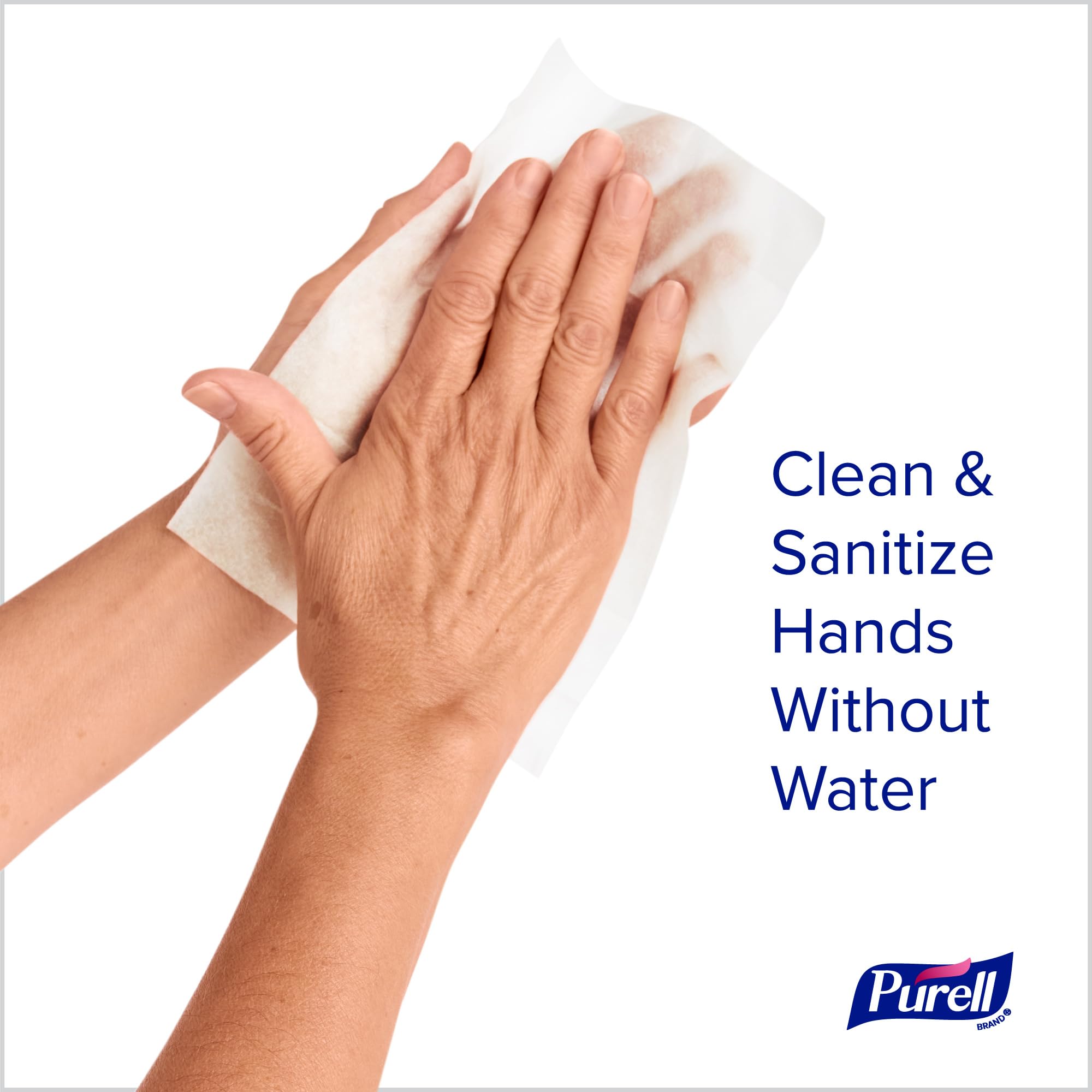 Purell wipes shown with dermatologist-tested skin safety for everyday use.