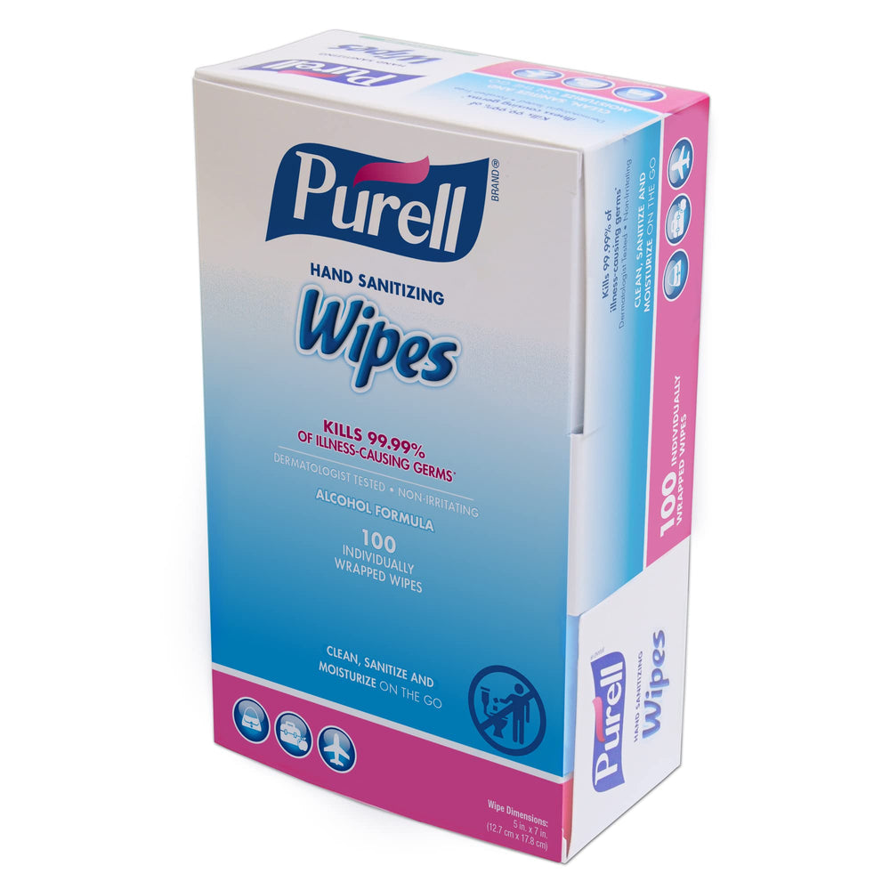 Purell wipes with durable soft texture for quick on the go cleanup