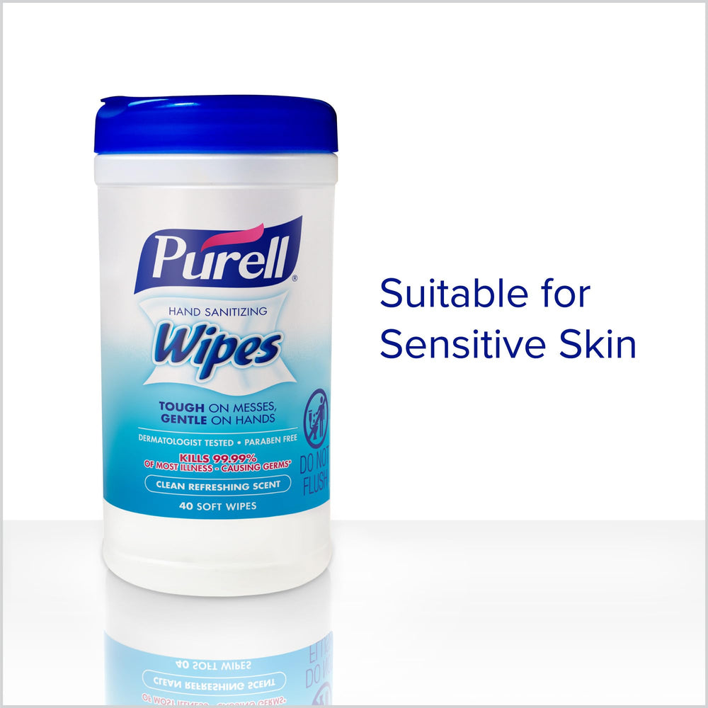 Six-pack Purell wipes canisters for long-lasting hand hygiene