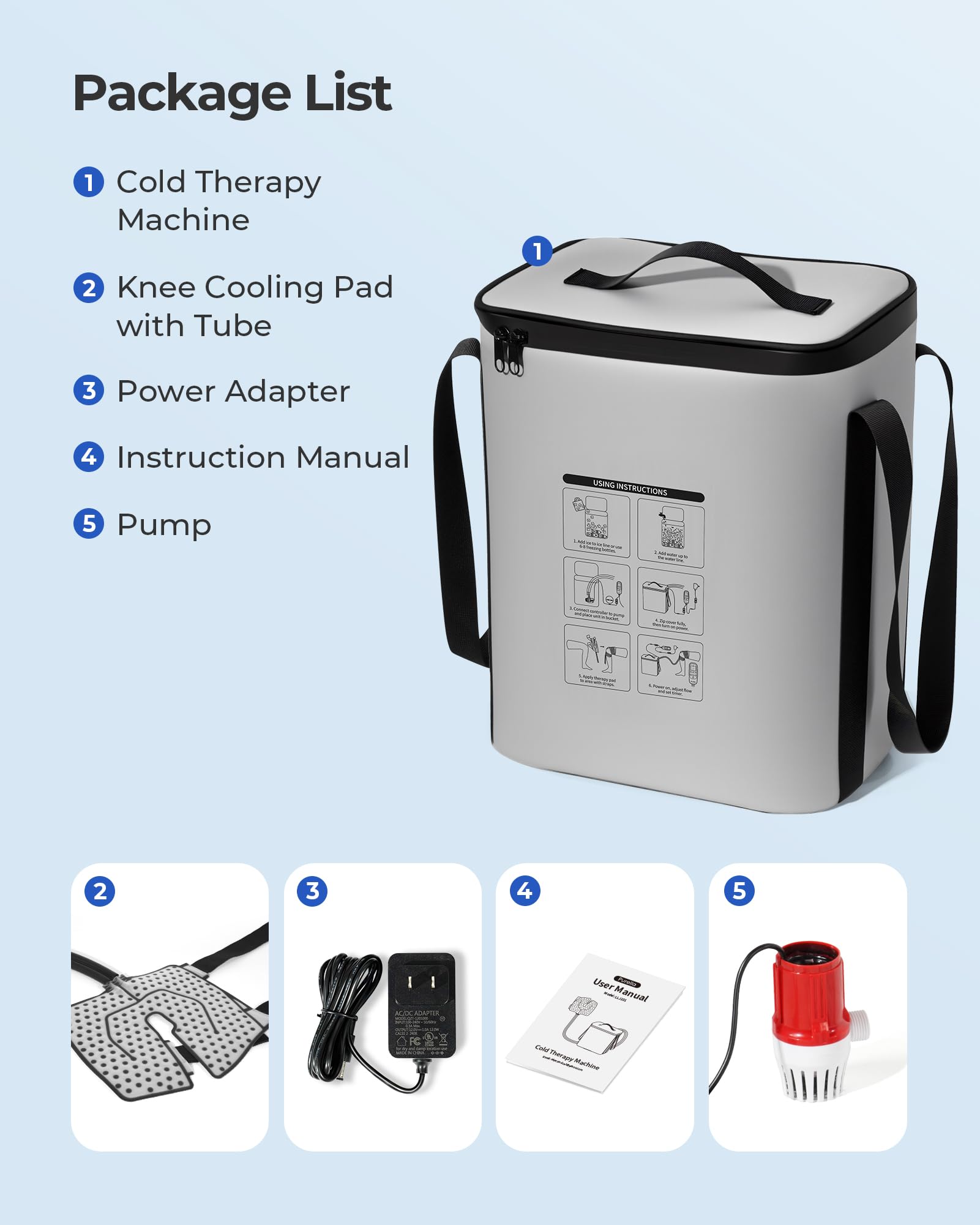 Purella leak-proof design prevents spills during therapy