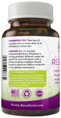 PURELY beneficial RESVERATROL1450 cápsulas fáciles de tragar