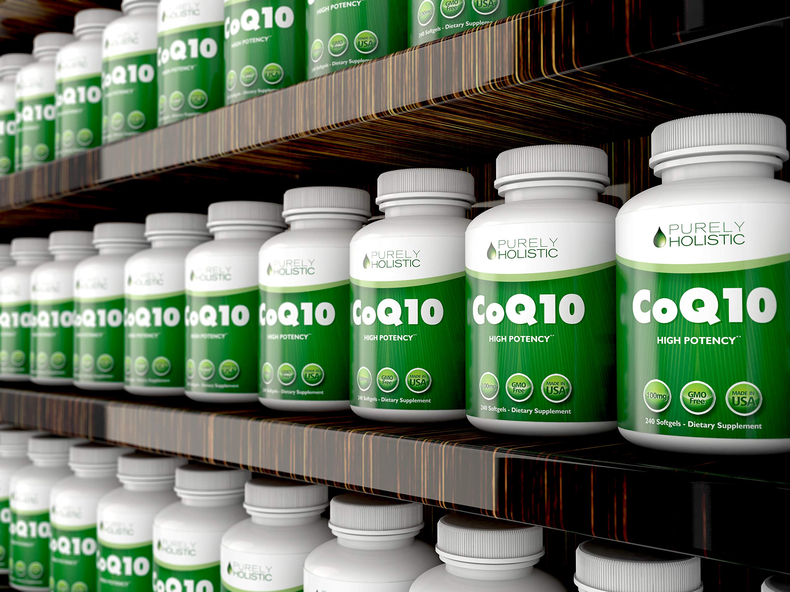 Purely Holistic CoQ10 gluten-free and soy-free formulation.