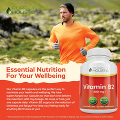 Purely Holistic Vitamin B2 ingredients highlight showing bioavailability and quality