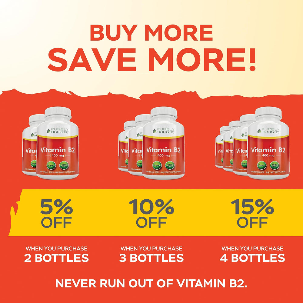 Purely Holistic Vitamin B2 label detail on packaging