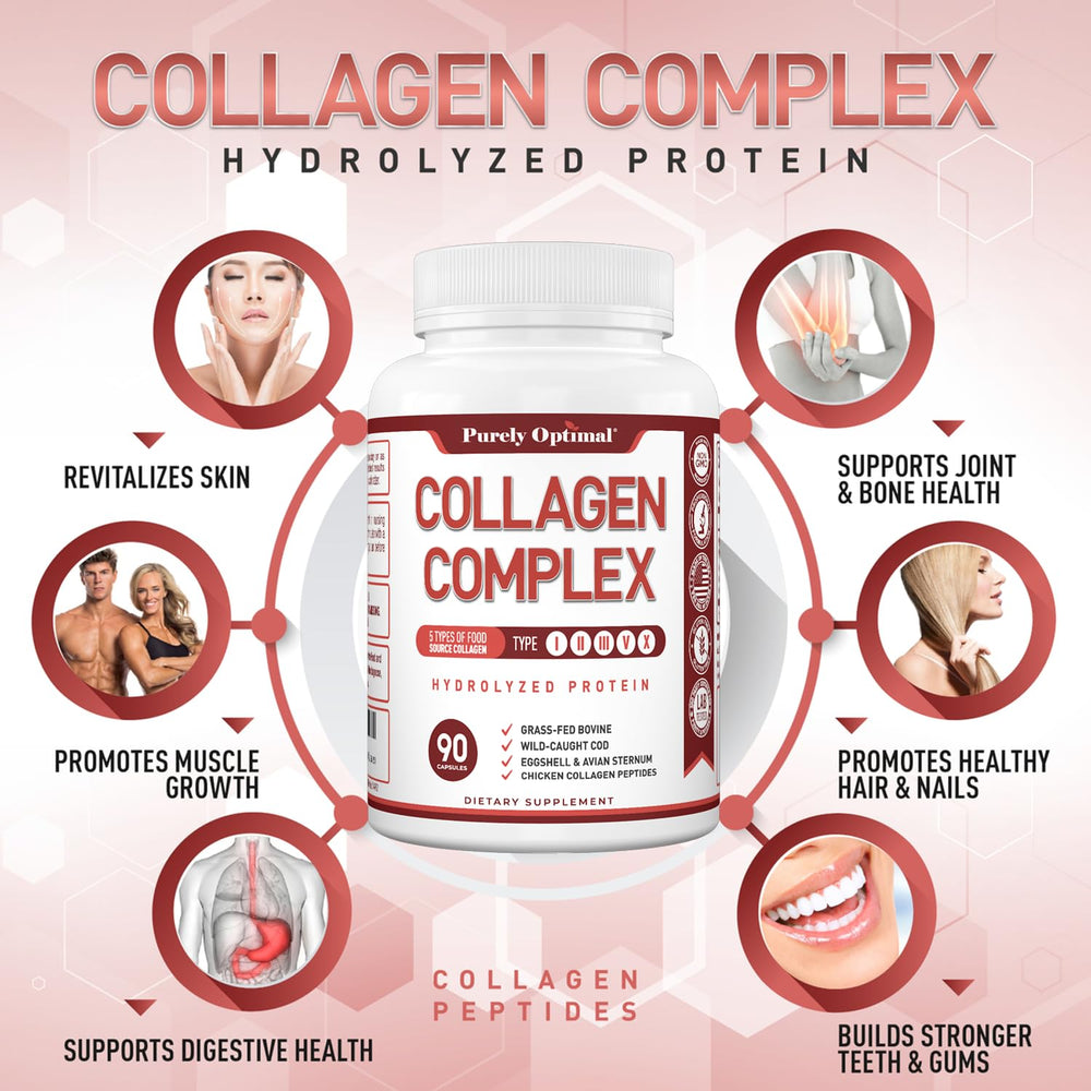 Purely Optimal capsules hint at radiant skin and stronger hair.