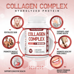 Purely Optimal capsules hint at radiant skin and stronger hair.