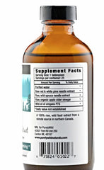 Purely Wild combined pine and spruce needle infusion suggesting health benefits