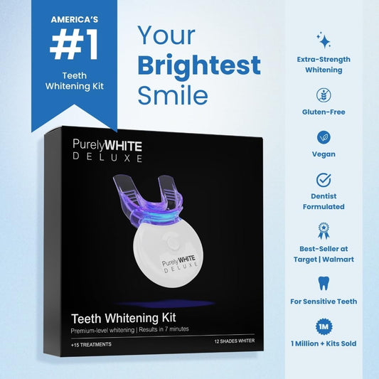 PurelyWHITE DELUXE whitening gel syringes for precise at-home application