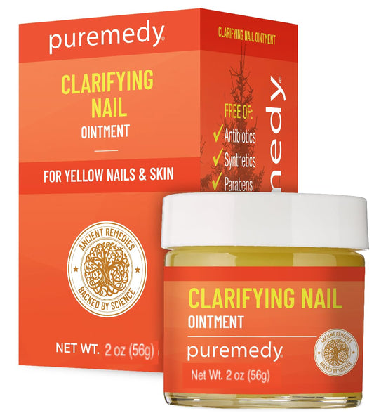 Puremedy Clarifying Nail Ointment jar for at-home nail care and whitening