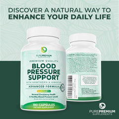 PurePremium Blood Pressure dosage panel shows daily intake
