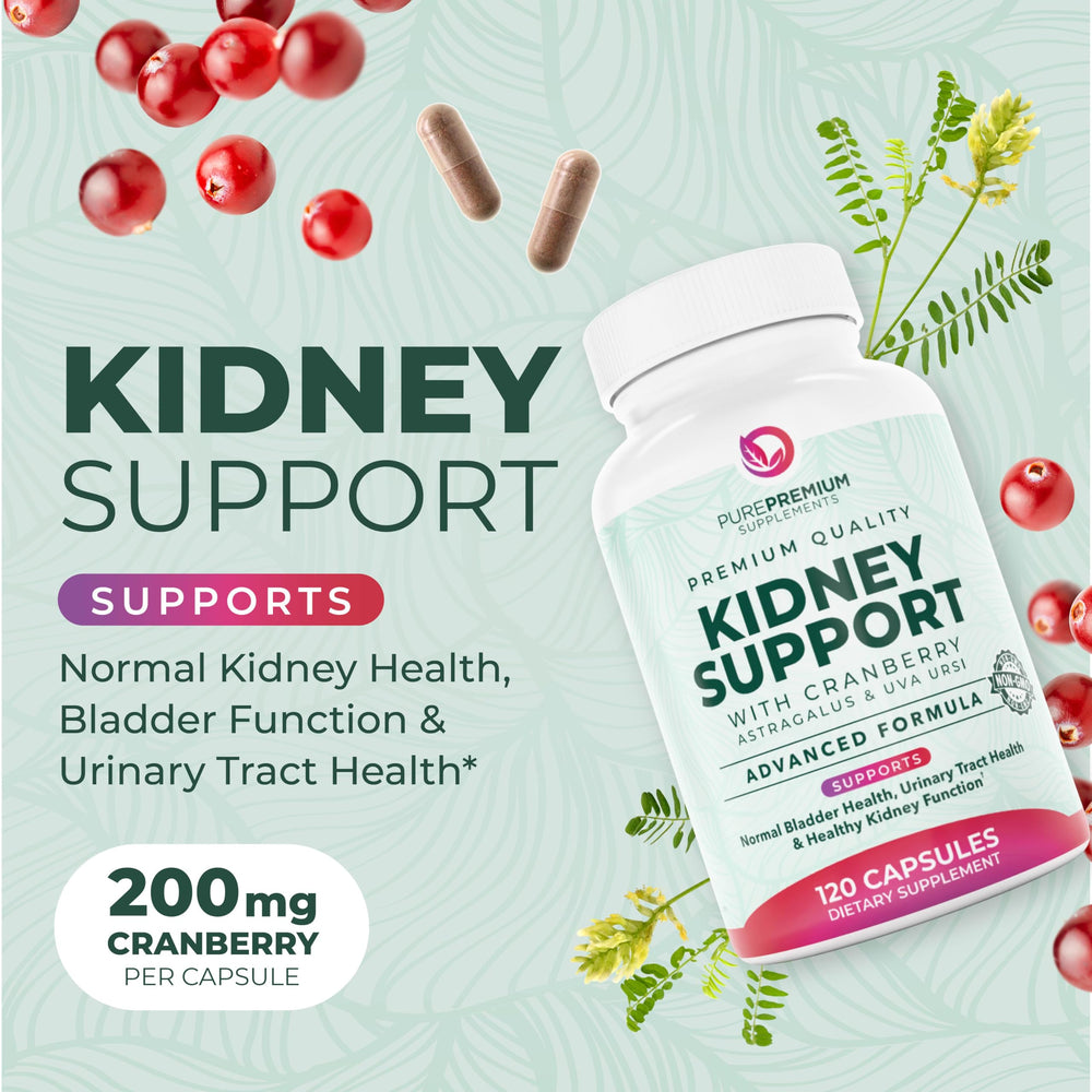 PurePremium cranberry extract capsules support bladder health for daily use