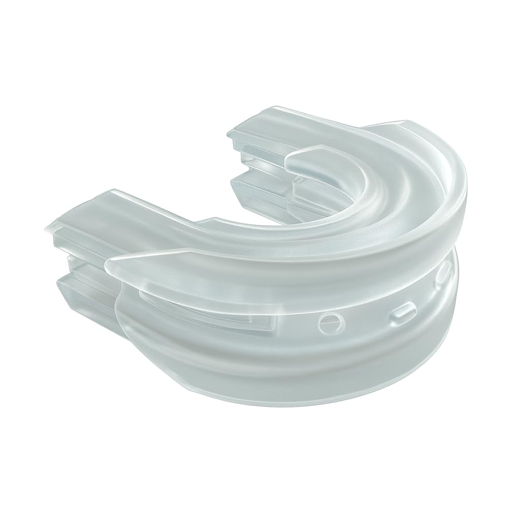 PureSleep original snoring mouthpiece - front view, compact and comfortable