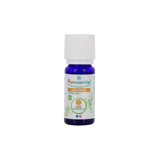 Puressentiel Everlasting essential oil bottle showing pure aroma for relaxation.