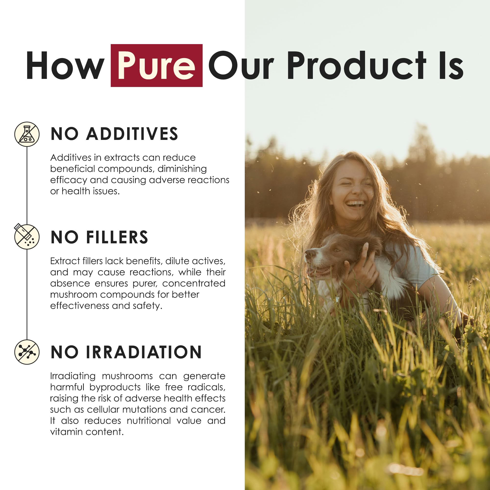 Origin from sustainable farms for Purest Mushrooms Lion’s Mane powder.