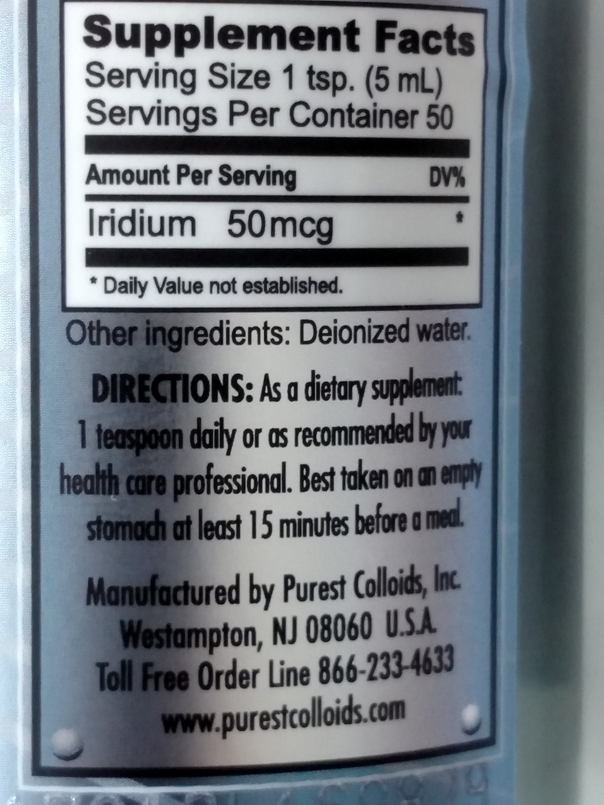 Purest Colloids MesoIridium particle closeup emphasizes tiny, highly bioavailable iridium particles.
