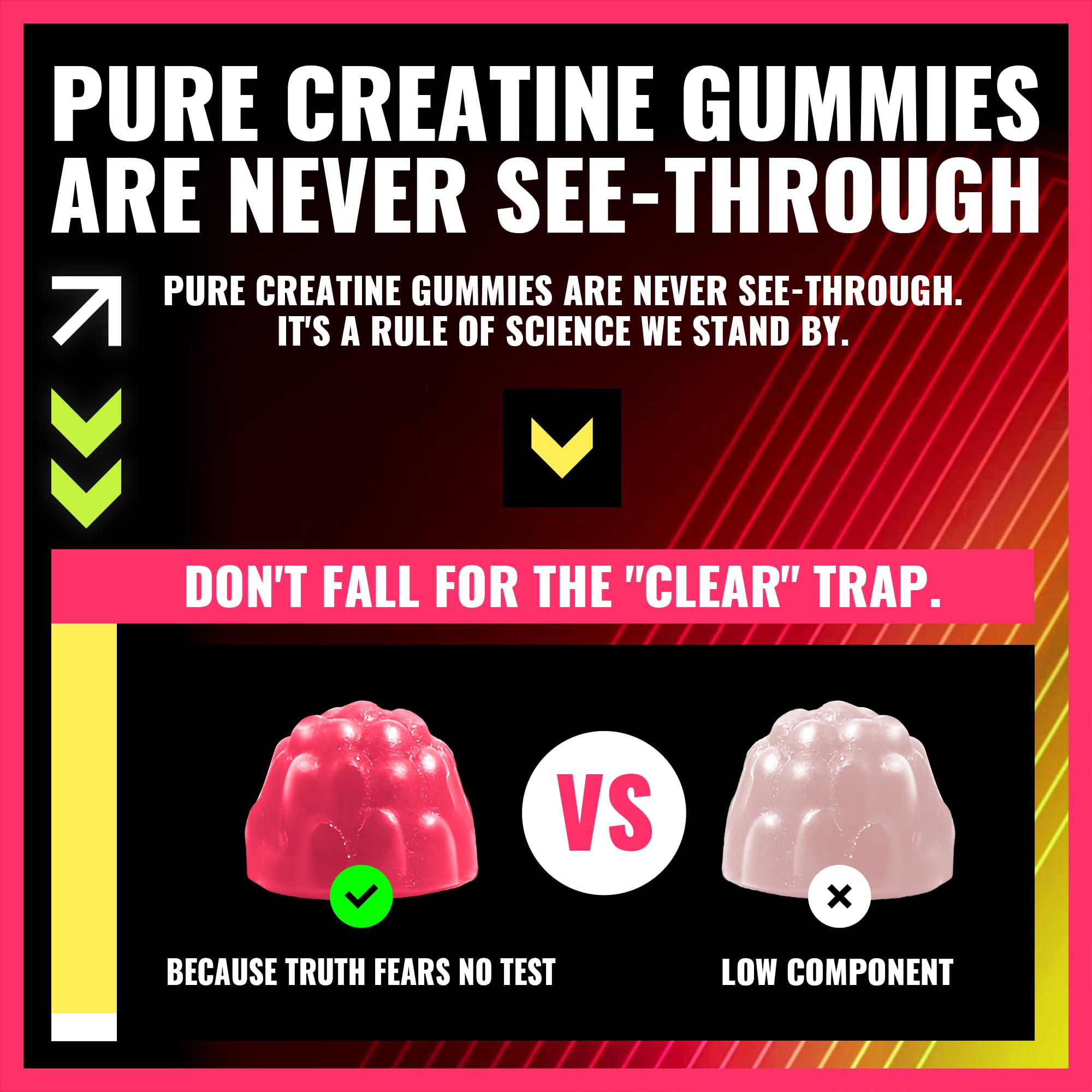 PURESTVITS creatine gummy 135-count bottle packaging on shelf.