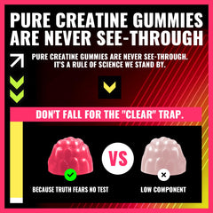 PURESTVITS creatine gummy 135-count bottle packaging on shelf.