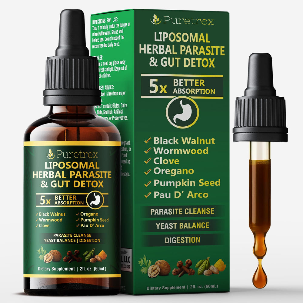 PURETREX Liposomal Drops bottle for easy, precise gut support.