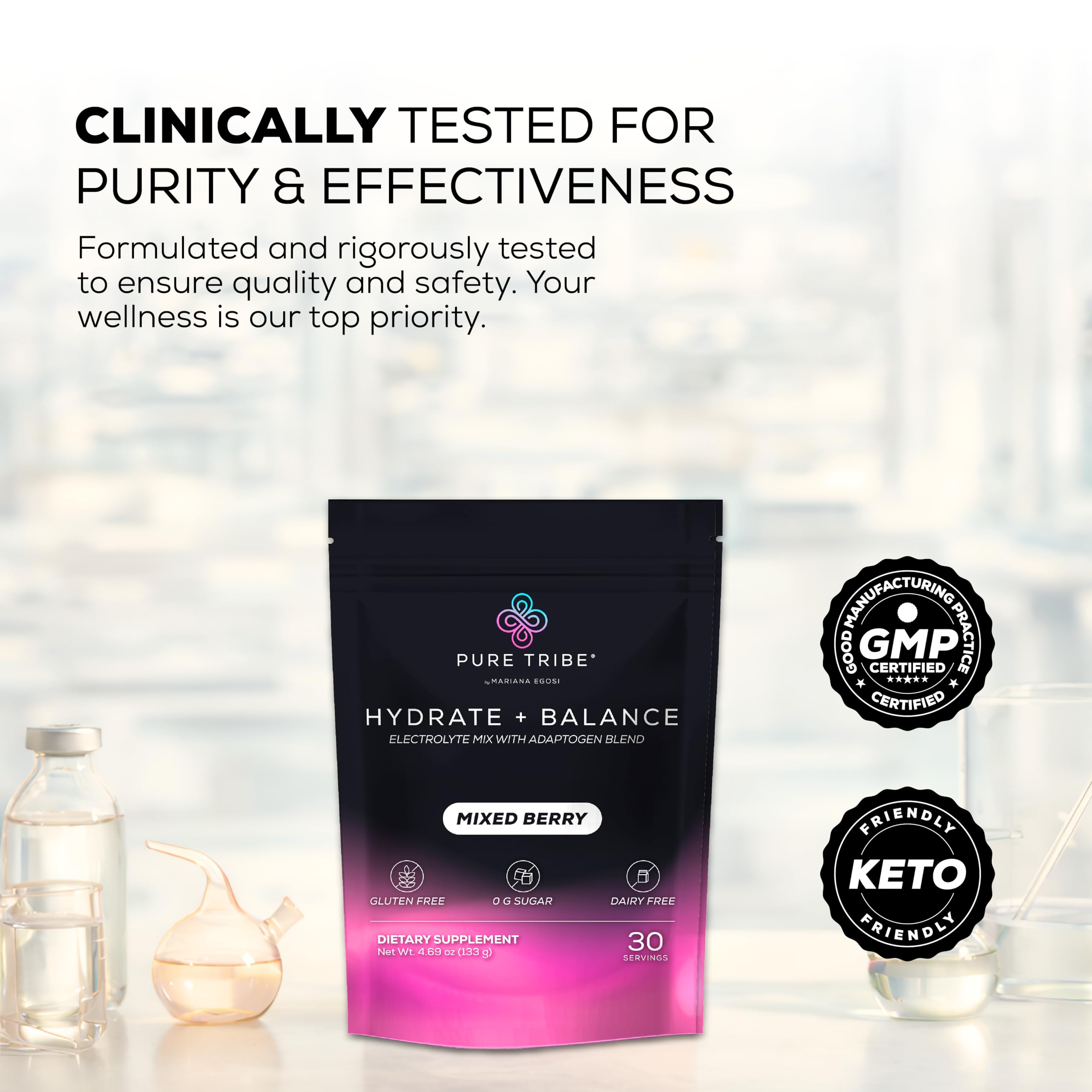 PURE TRIBE adaptogens astragalus and schisandra for natural energy
