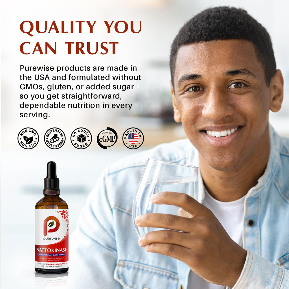 Independent third-party testing supports PureWise nattokinase quality in a cGMP facility.