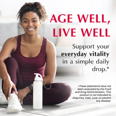 PureWise Spermidine Drops in water showing simple dilution and absorption.